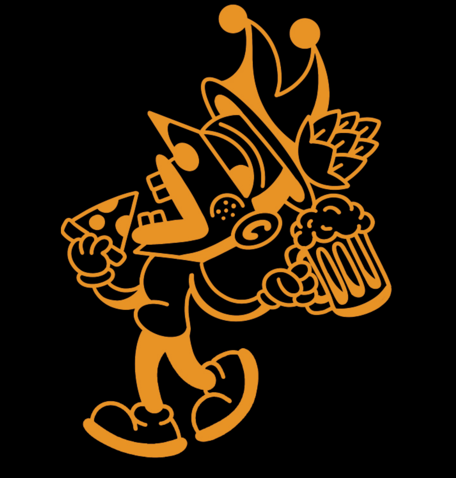 Longstocking Brewery Mascot logo